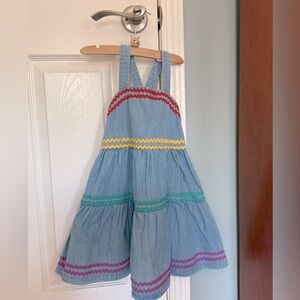 Hanna Andersson denim tiered dress